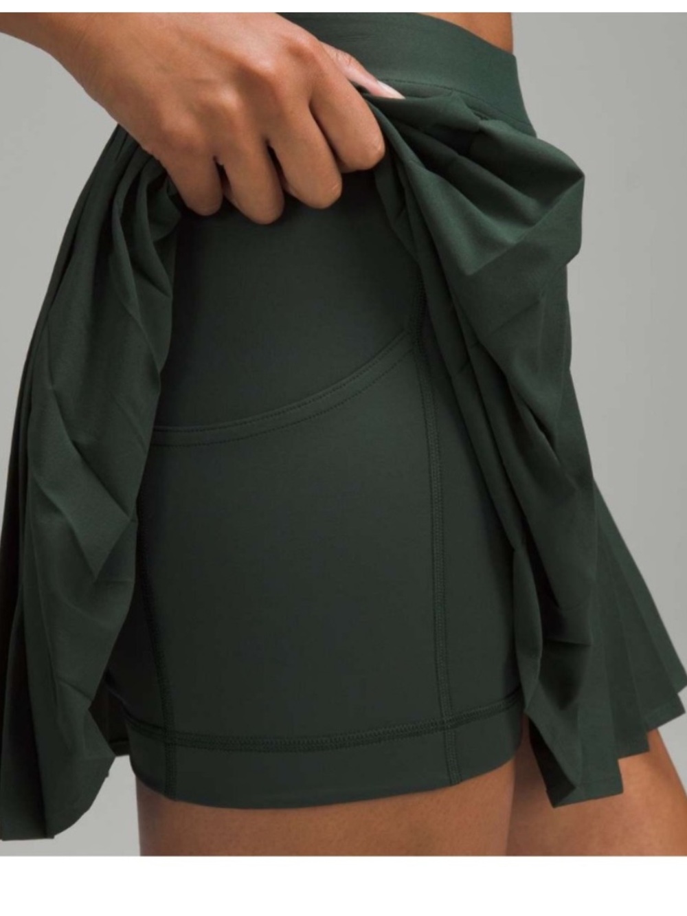 Lululemon High Rise Pleated Tennis Skirt Legacy Green Size 8 - Picture 3 of 9